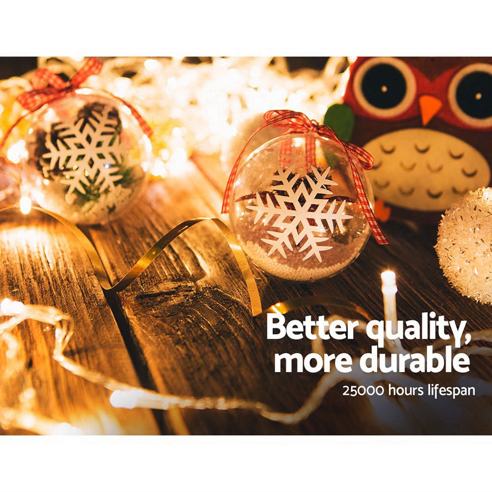 100M Christmas Lights String Fairy Light 500 LED Warm White Jingle Jollys