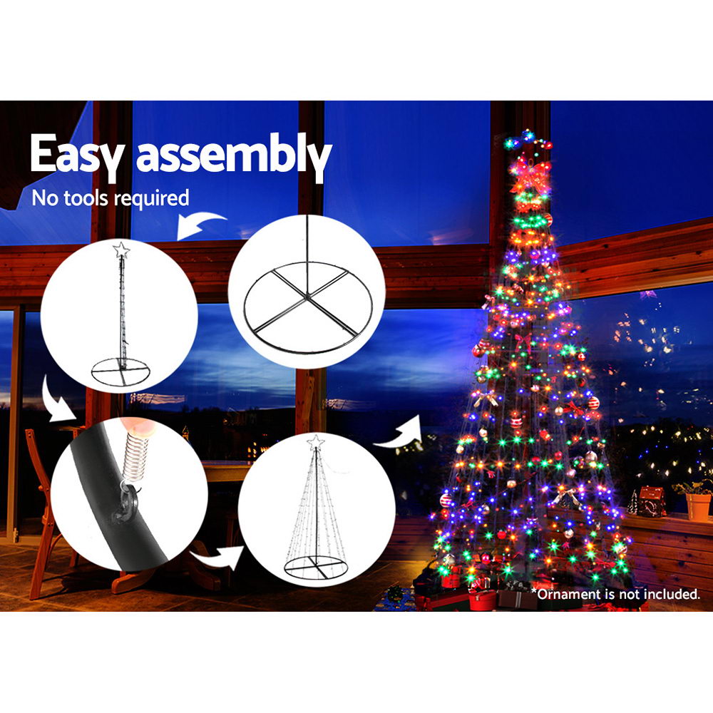 2.1M Christmas Tree 264 LED Solar Jingle Jollys