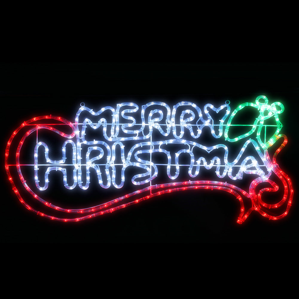 0.96M Christmas Lights Merry Christmas 288 LED Decorations Jingle Jollys